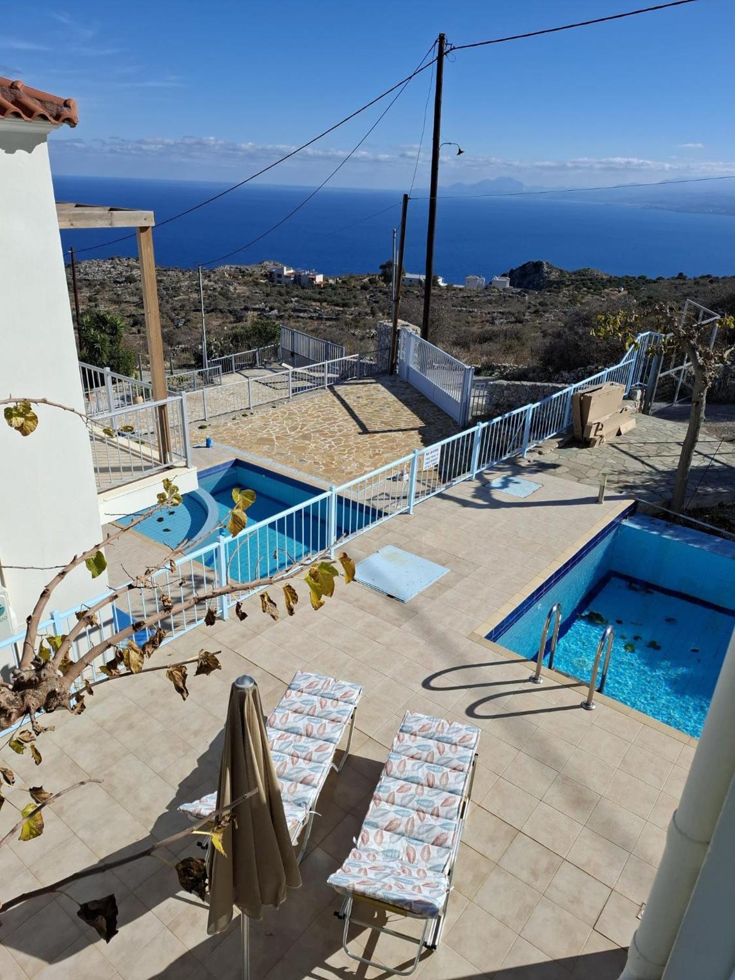 Vila Breathtaking Sea And Mountain Views Kefalas Exteriér fotografie